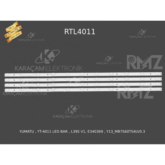 YUMATU , YT-4011 LED BAR , L395 V1, E340369 , Y13_MB7S60TS4LV0.3 resmi