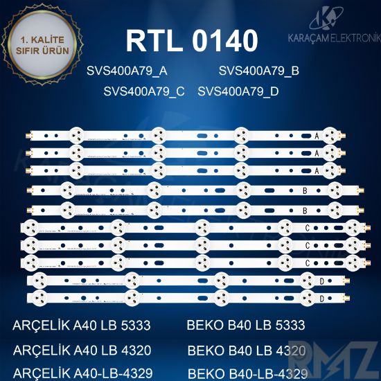 ARÇELİK A40 LB 5333 LED BAR , ARÇELİK A40 LB 4320 LED BAR , ARÇELİK A40-LB-4329 LED BAR , BEKO B40 LB 5333 LED BAR, BEKO B40 LB 4320 LED BAR, BEKO  B40-LB-4329 LED BAR,PHILIPS  40PFL3107 LED BAR resmi