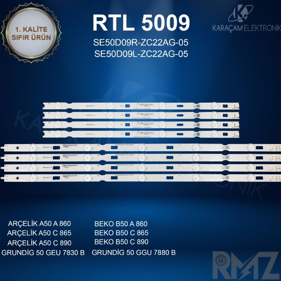 ARÇELİK A50 A 850 B LED BAR, BEKO B50 A 850 B, LED BAR , GRUNDİG 50 GEU 7900 B LED BAR ,ARÇELİK A50 C 890 A LED BAR   resmi