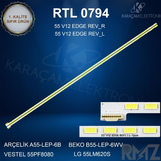 ARÇELİK A55-LEP-6WV LED BAR , BEKO B55-LEP-6WV LED BAR , LG 55LM620S LED BAR , VESTEL 55PF8080 LED BAR  resmi