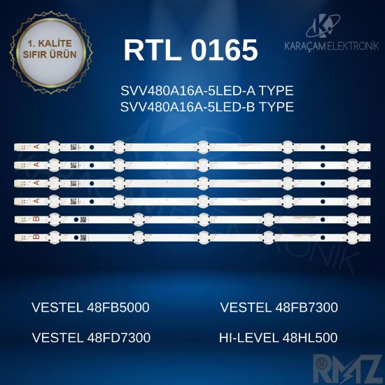 VESTEL 48FB5000 LED BAR ,VESTEL 48FB7300LED BAR ,VESTEL 48FD7300 LED BAR ,HI-LEVEL 48HL500 LED BAR ,HI-LEVEL 48HL550 LED BAR ,PROFİLO 48PA300T LED BAR ,PROFİLO 48PA305T LED BAR resmi