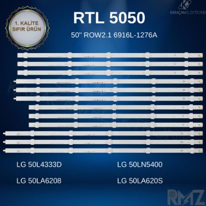 50 ROW2.1 6916L-1276A ,6916L-1273A, 6916L-1241A ,6916L-1272A SIFIR LED BAR TAKIMI 12ADET , TOSHIBA 50L4333 ,LG 50LN5400 , LG 50LA6208 , 50LA620S LED BAR TAKIMI resmi
