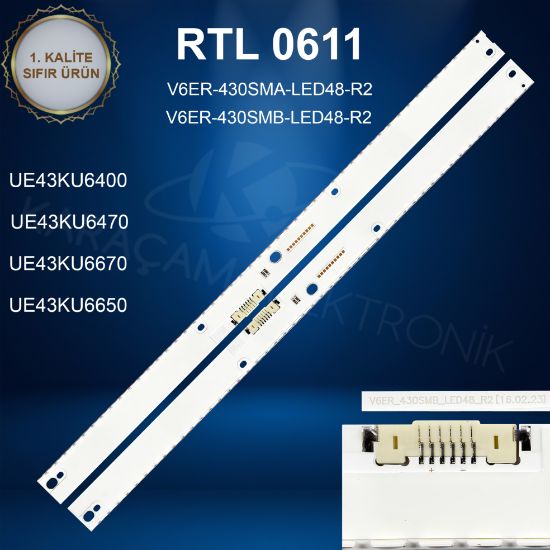 SAMSUNG UE43KU6400 LED BAR, SAMSUNG UE43KU6500 LED BAR, SAMSUNG UE43MU7500 LED BAR, SAMSUNG UE43MU6470 LED BAR,  resmi