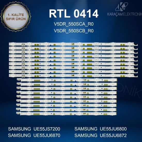 SAMSUNG UE55JS7200U LED BAR, SAMSUNG UE55JU6870 LED BAR ,V5DR_550SCA_R0 , V5DR_550SCB_R0 resmi