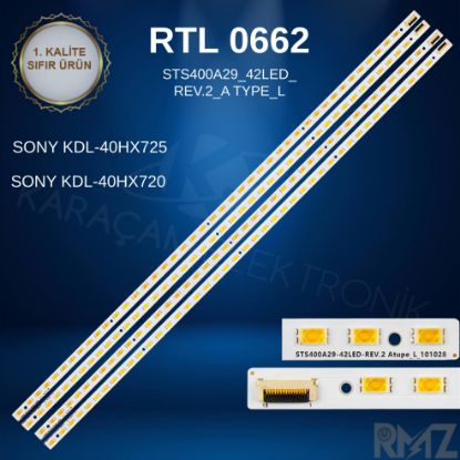 SONY KDL-40HX725 , KDL-40HX720 LED BAR, STS400A29_42LED_REV.2_A TYPE_L resmi