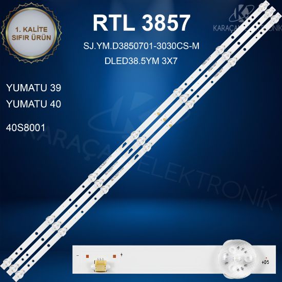 YUMATU 39", YUMATU 40" LED BAR , TELENOVA 40S8001 LED BAR. resmi