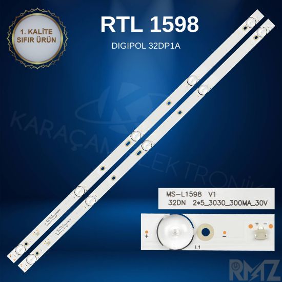 DIGIPOL 32DP1A LED BAR, MS-L1598 V1, 32DN 2 *, 5_3030_300MA_30V, 6V/LED, 8D32-DNWR-A3205A resmi