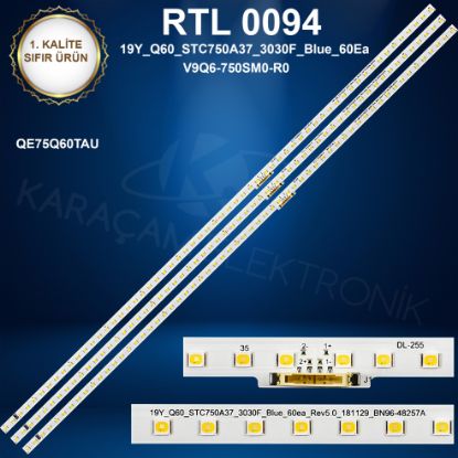 SAMSUNG QE75Q60RAT LED BAR  resmi