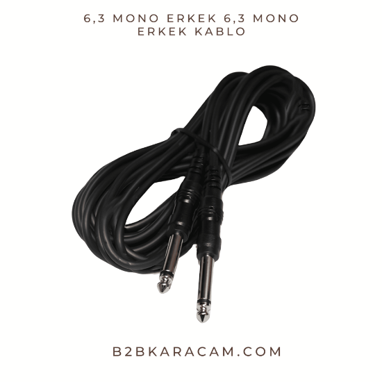 6,3 MONO ERKEK 6,3 MONO ERKEK KABLO 5 METRE resmi
