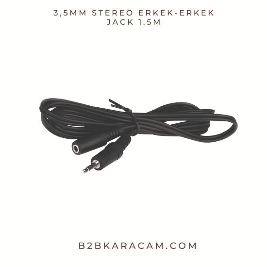 3.5mm Stereo Erkek-Dişi 1.5 m resmi