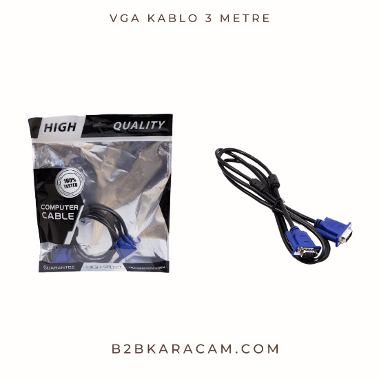 VGA Kablo 3 Metre (7mm) resmi