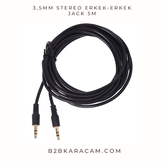 3,5mm Stereo Erkek-Erkek Jack 5m resmi