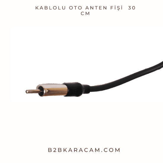 Kablolu Oto Anten Fişi  30 cm  resmi