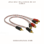 2RCA Dişi 1RCA Erkek 30 cm Kablo resmi