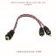 2RCA Erkek 1RCA Dişi 30 cm Kablo resmi