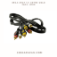 3RCA-3RCA 1.5 metre Gold Jack -K100 resmi
