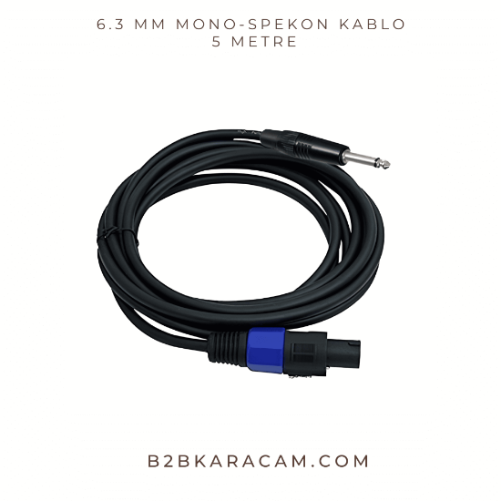 6.3 MM MONO-SPEKON KABLO 5 METRE resmi