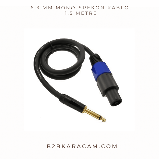 6.3 MM MONO-SPEKON KABLO 1.5 METRE resmi