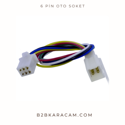 6 PİN OTO SOKET resmi