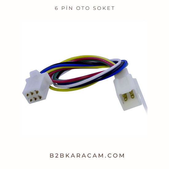 6 PİN OTO SOKET resmi