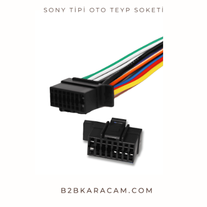 SONY TİPİ OTO TEYP SOKETİ resmi
