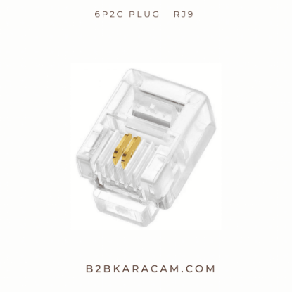 6P2C Plug   RJ9  resmi