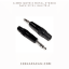 6.3mm Notrix Metal Stereo Jack siyah kaliteli resmi