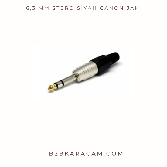 6,3 mm Stero Siyah Canon Jak  resmi
