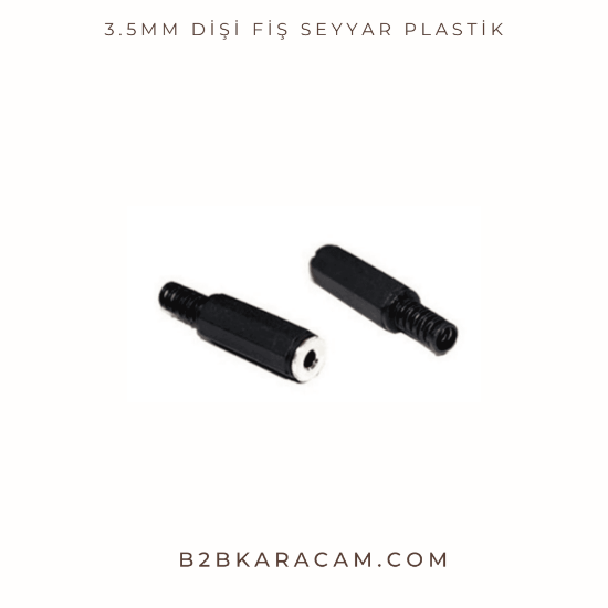 3.5mm Dişi Fiş Seyyar Plastik resmi