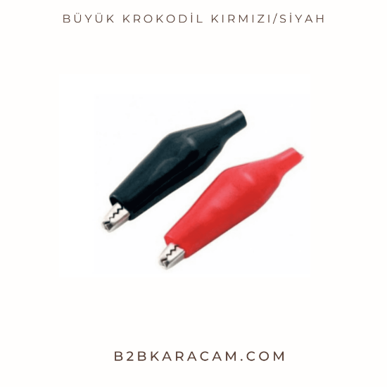 Büyük Krokodil Kırmızı/siyah resmi