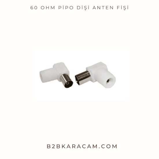 60 OHM Pipo Dişi Anten Fişi resmi