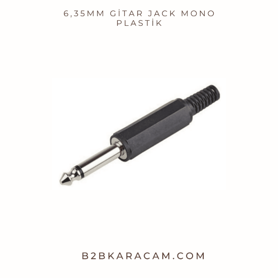 6,35mm Gitar Jack Mono PLASTİK resmi