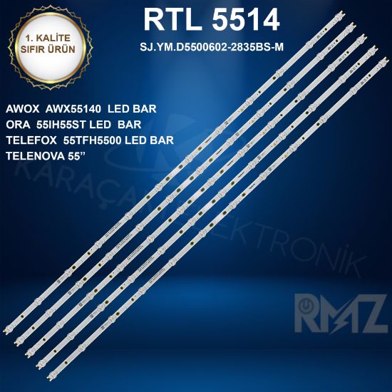 AWOX  AWX55140 LED BAR, TELEFOX  55TFH5500 LED BAR, ORA 55IH55ST LED BAR, TELENOVA 55" LED BAR  resmi