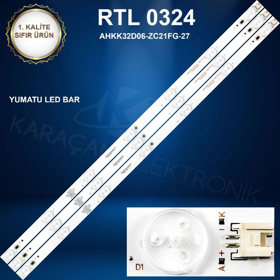 YUMATU TV LED BAR, AHKK32D06-ZC21FG-27  resmi