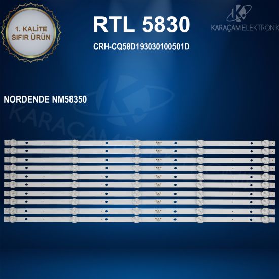 NORDMENDE NM58350 LED BAR , CRH-CQ58D193030100501D  REV1.0 resmi