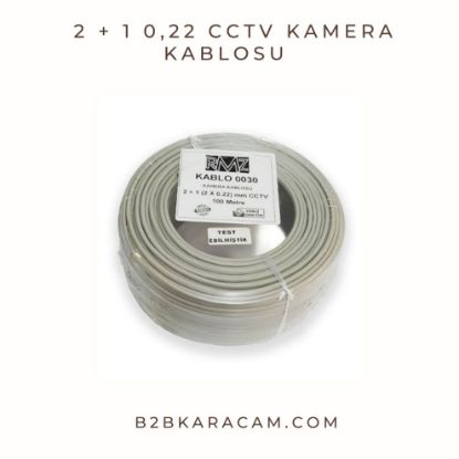 2 + 1 0,22 CCTV Kamera Kablosu   resmi