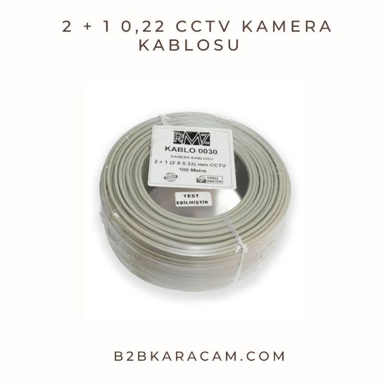 2 + 1 0,22 CCTV Kamera Kablosu   resmi