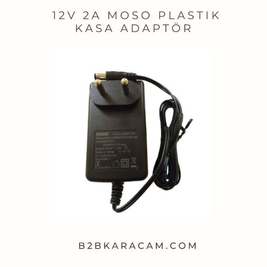 12V 2A Moso Plastik Kasa Adaptör  resmi
