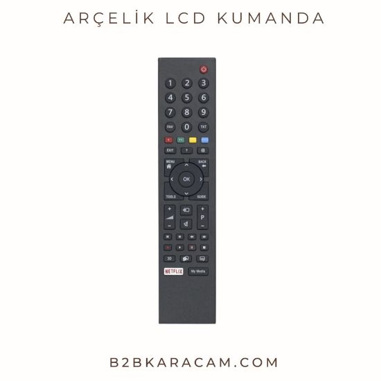 Arçelik - Beko LCD TV Kumandası  - Netflix Tuşlu  resmi