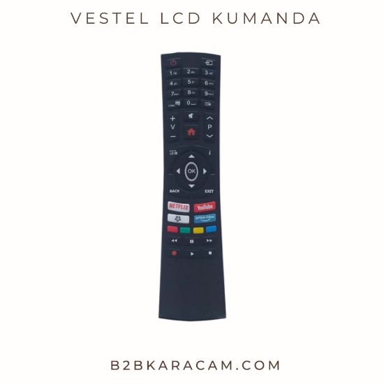 Vestel LCD TV Kumandası - Netflix - Youtube - Prime Tuşlu  resmi