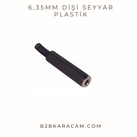 6,35mm Dişi Seyyar  PLASTİK resmi