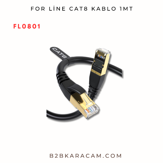 FOR LİNE CAT8 CABLE 1MT resmi
