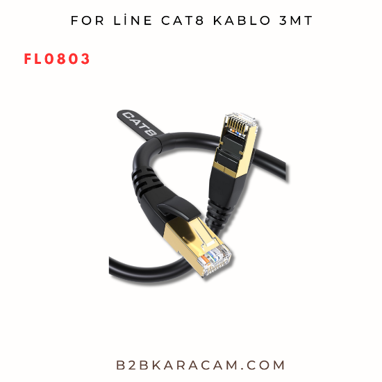 FOR LİNE CAT8 CABLE 3MT resmi
