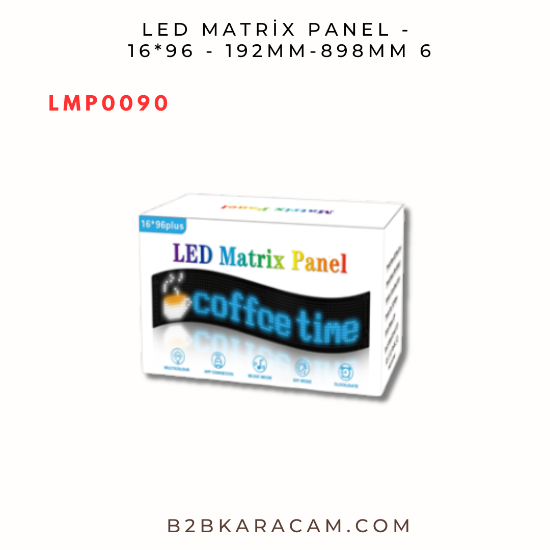 LED MATRİX PANEL -  16*96 -  192MM-898MM  resmi